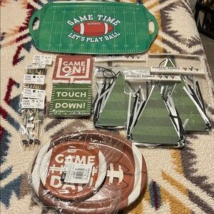 Football Party Supplies Set